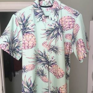 Men’s Pineapple Button Down Shirt